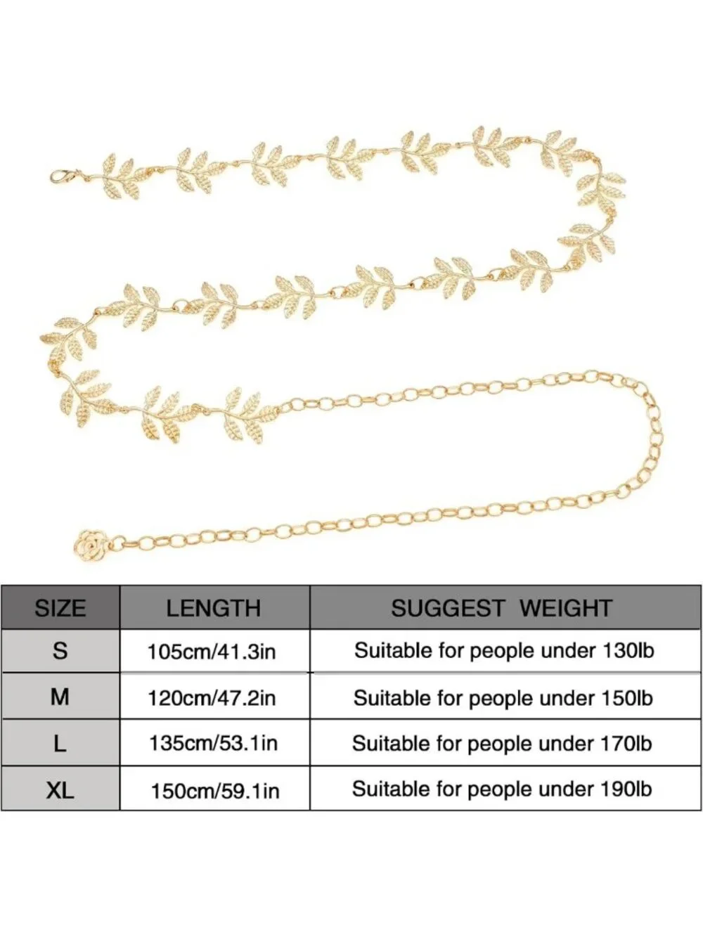Stylish Metal Waist Chain for Women | Body Belly Belt for Dress, Vest & Jeans